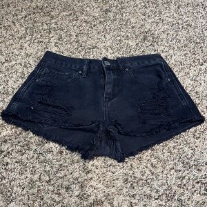 Bullhead denim high-rise shorts